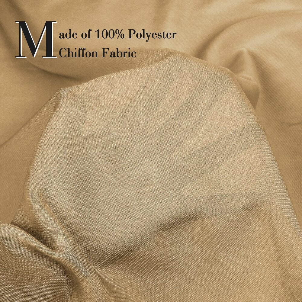 1864 Chiffon Sheer Shawl Wraps For Evening Dresses, Lightweight Soft Chiffon - Picture 5 of 7